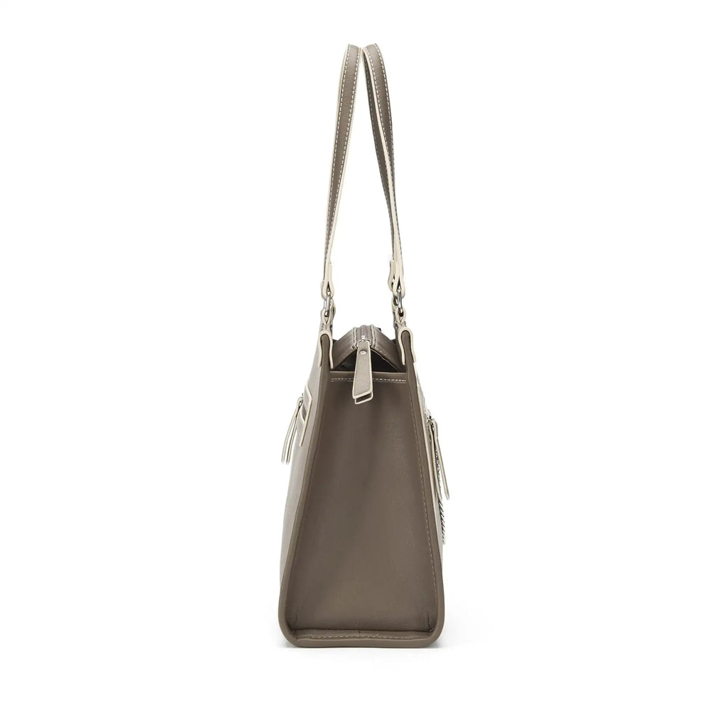 Monroe Grace Taupe Tote Bag - Lino Perros