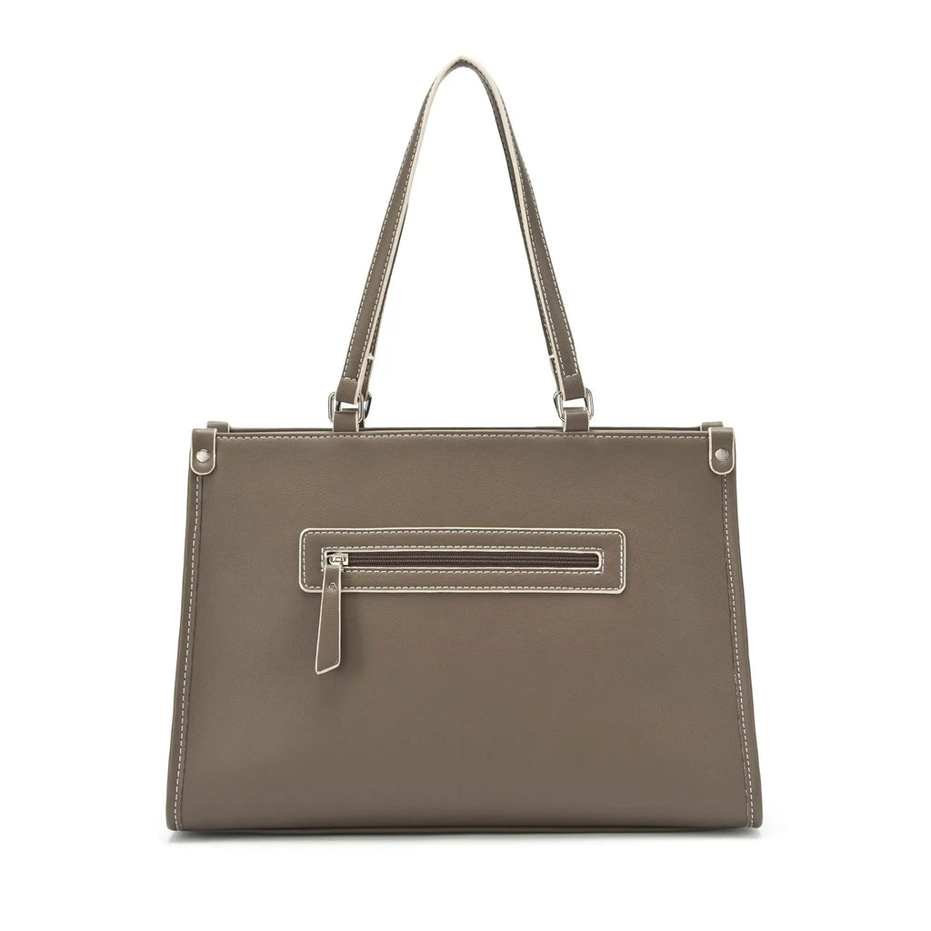 Monroe Grace Taupe Tote Bag - Lino Perros
