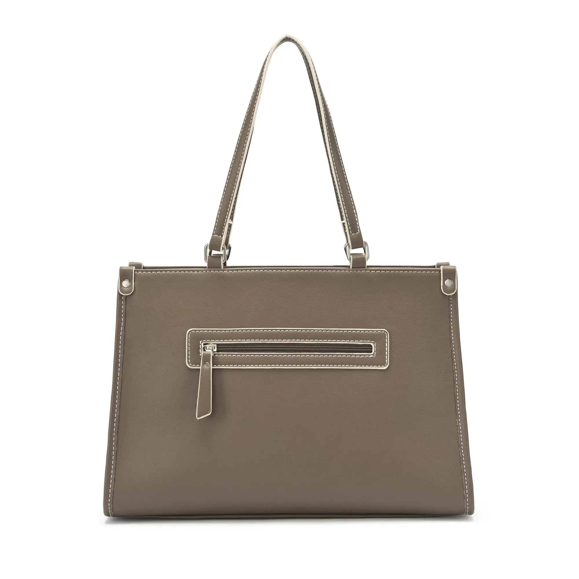 Monroe Grace Taupe Tote Bag - Lino Perros