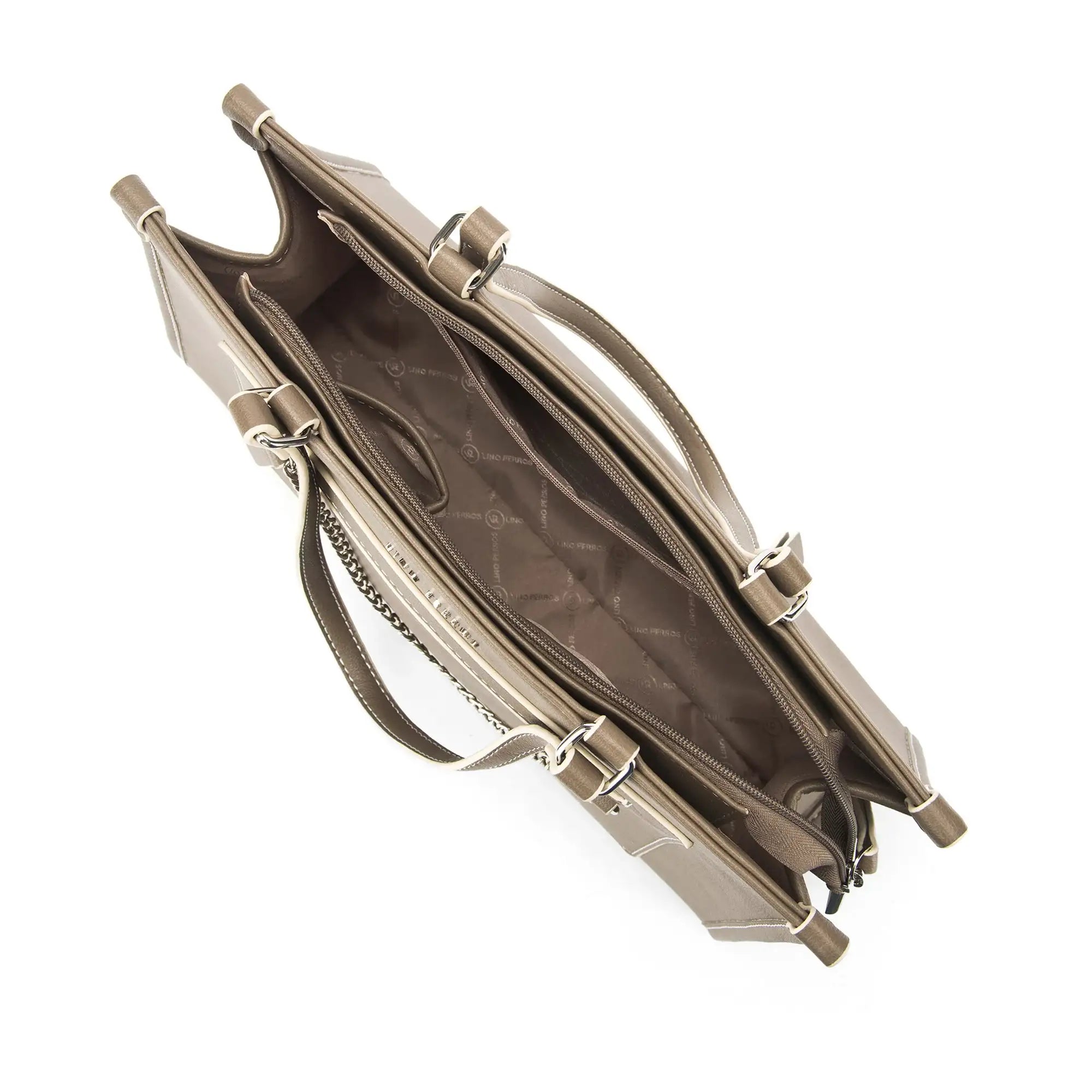 Monroe Grace Taupe Tote Bag - Lino Perros