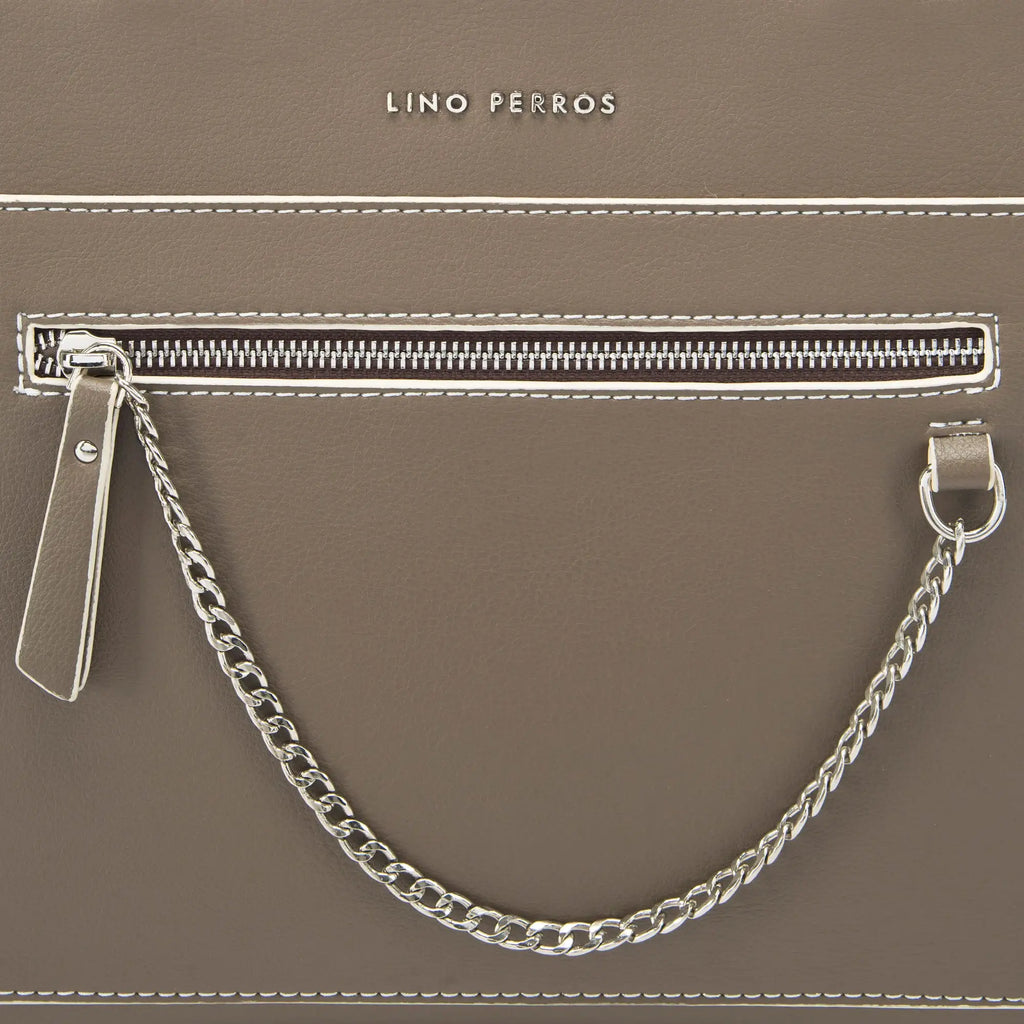 Monroe Grace Taupe Tote Bag - Lino Perros