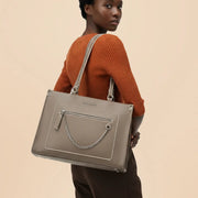 Monroe Grace Taupe Tote Bag