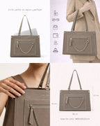Monroe Grace Taupe Tote Bag - Lino Perros