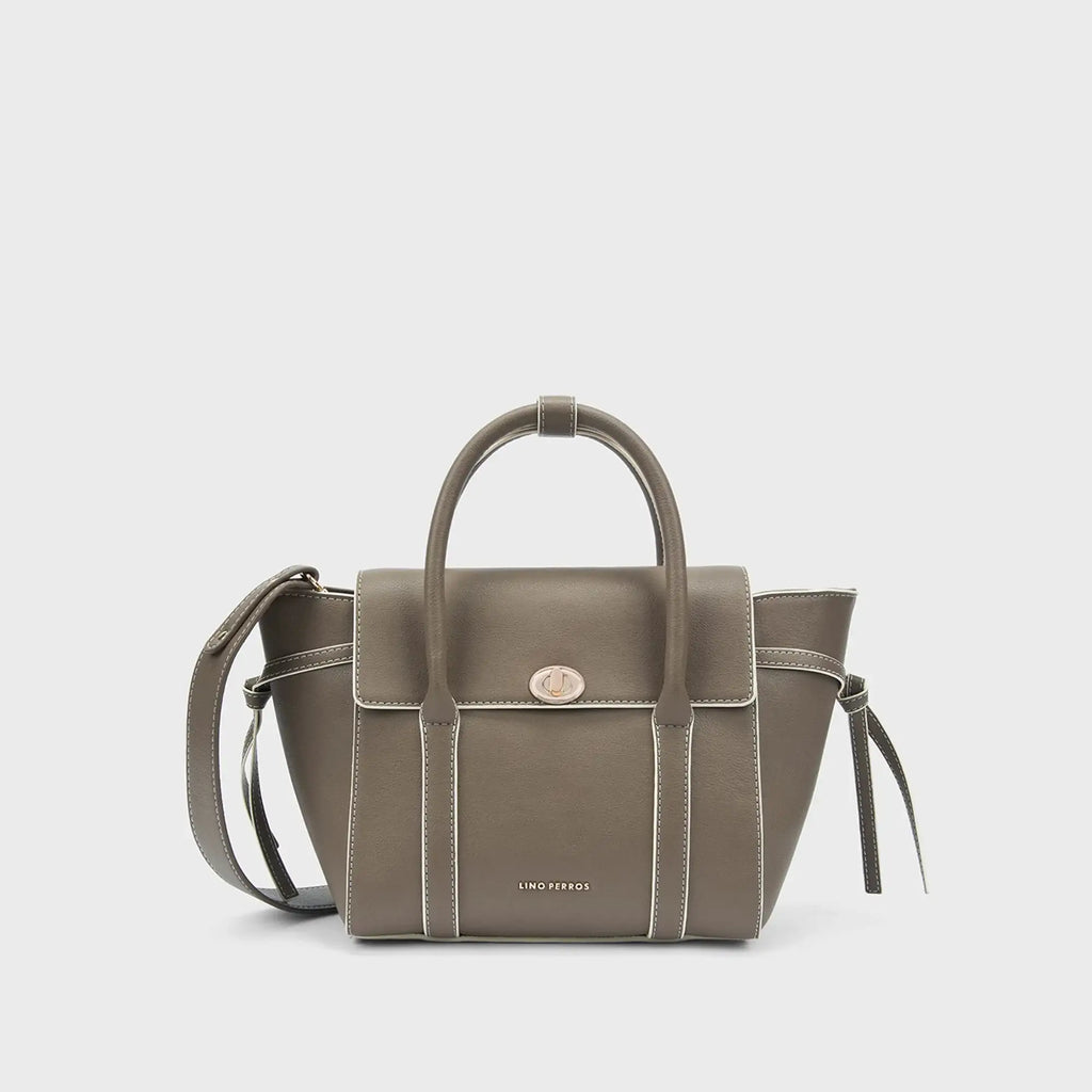 Ella Iris Taupe Satchel - Lino Perros