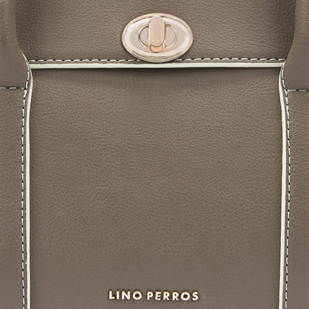 Ella Iris Taupe Satchel - Lino Perros
