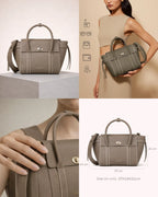 Ella Iris Taupe Satchel - Lino Perros