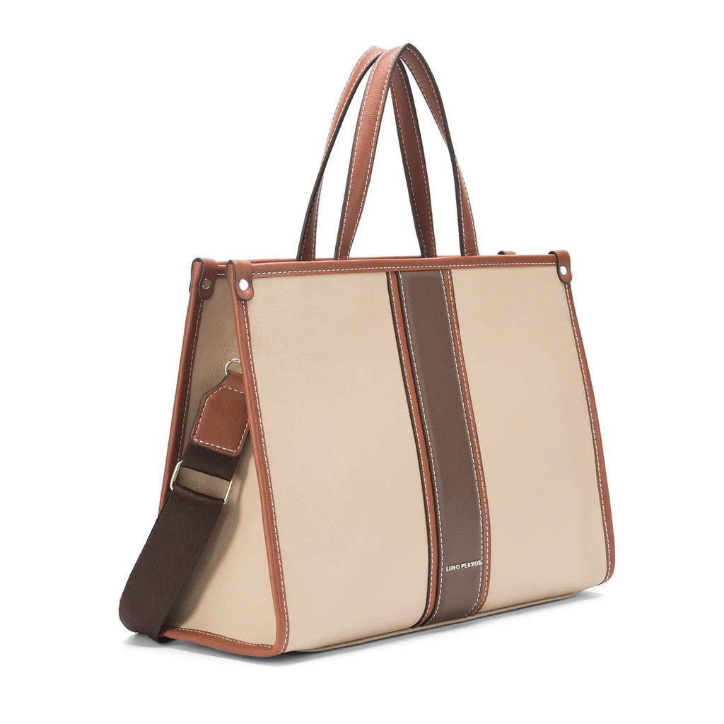 Monroe Mabel Beige Satchel - Lino Perros