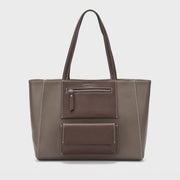 Avril Betty Taupe Tote Bag