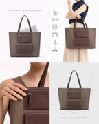 Avril Betty Taupe Tote Bag - Lino Perros
