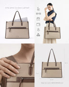 Monroe Elan Beige Tote Bag - Lino Perros