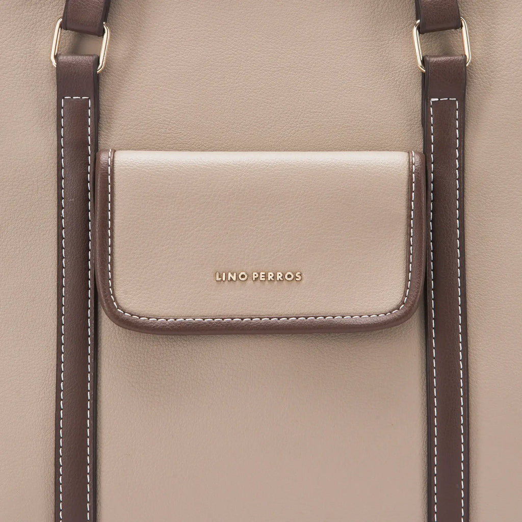 Monroe Joy Beige Tote Bag - Lino Perros
