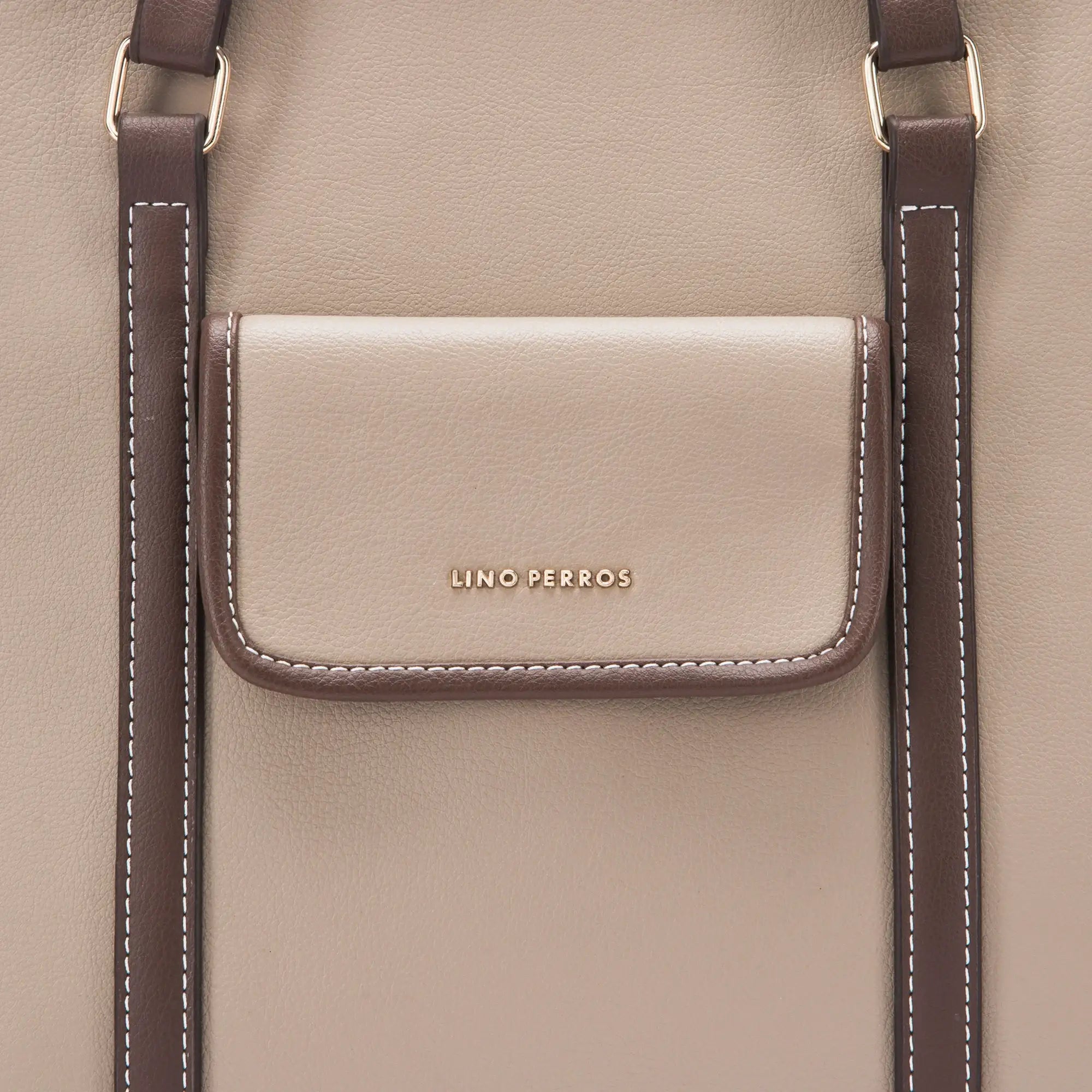Monroe Joy Beige Tote Bag - Lino Perros