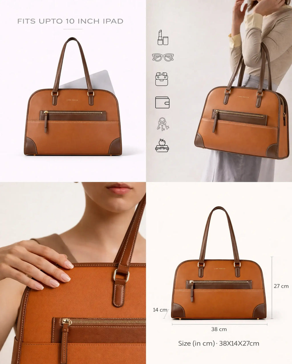 Avril Jenna Tan Tote Bag - Lino Perros