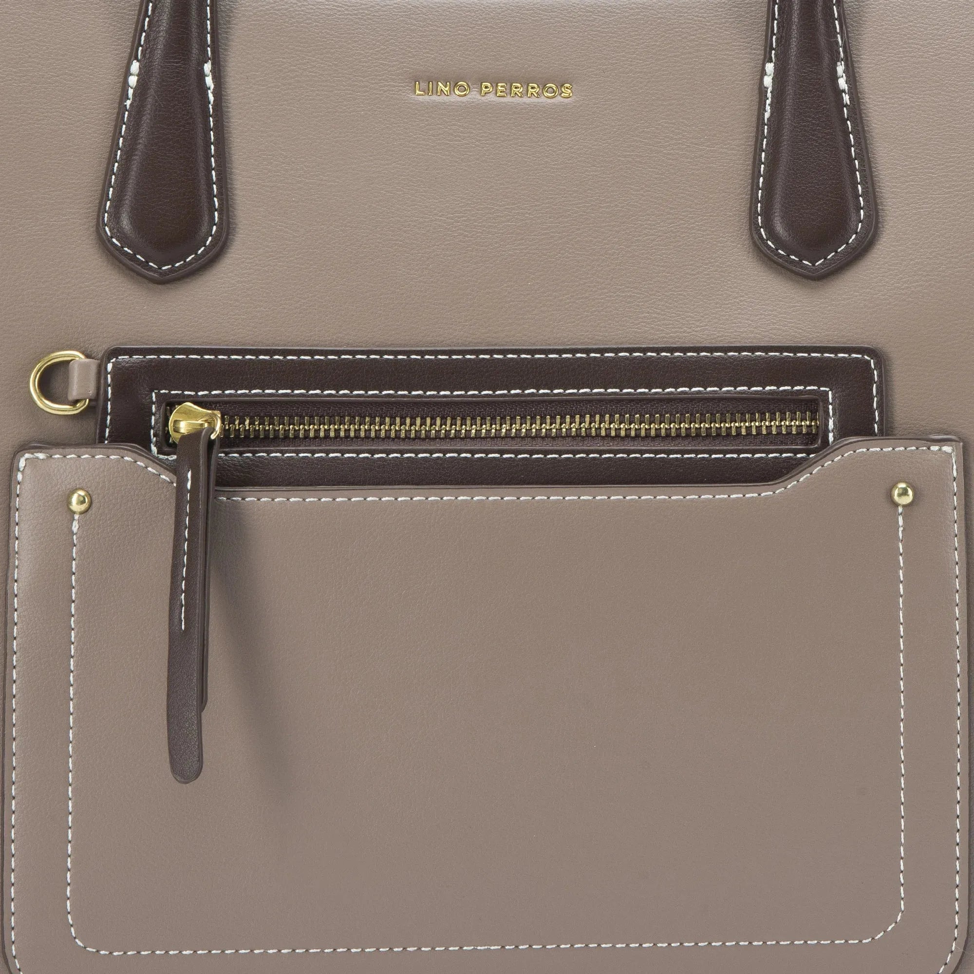 Monroe Eleanor Taupe Tote bag - Lino Perros