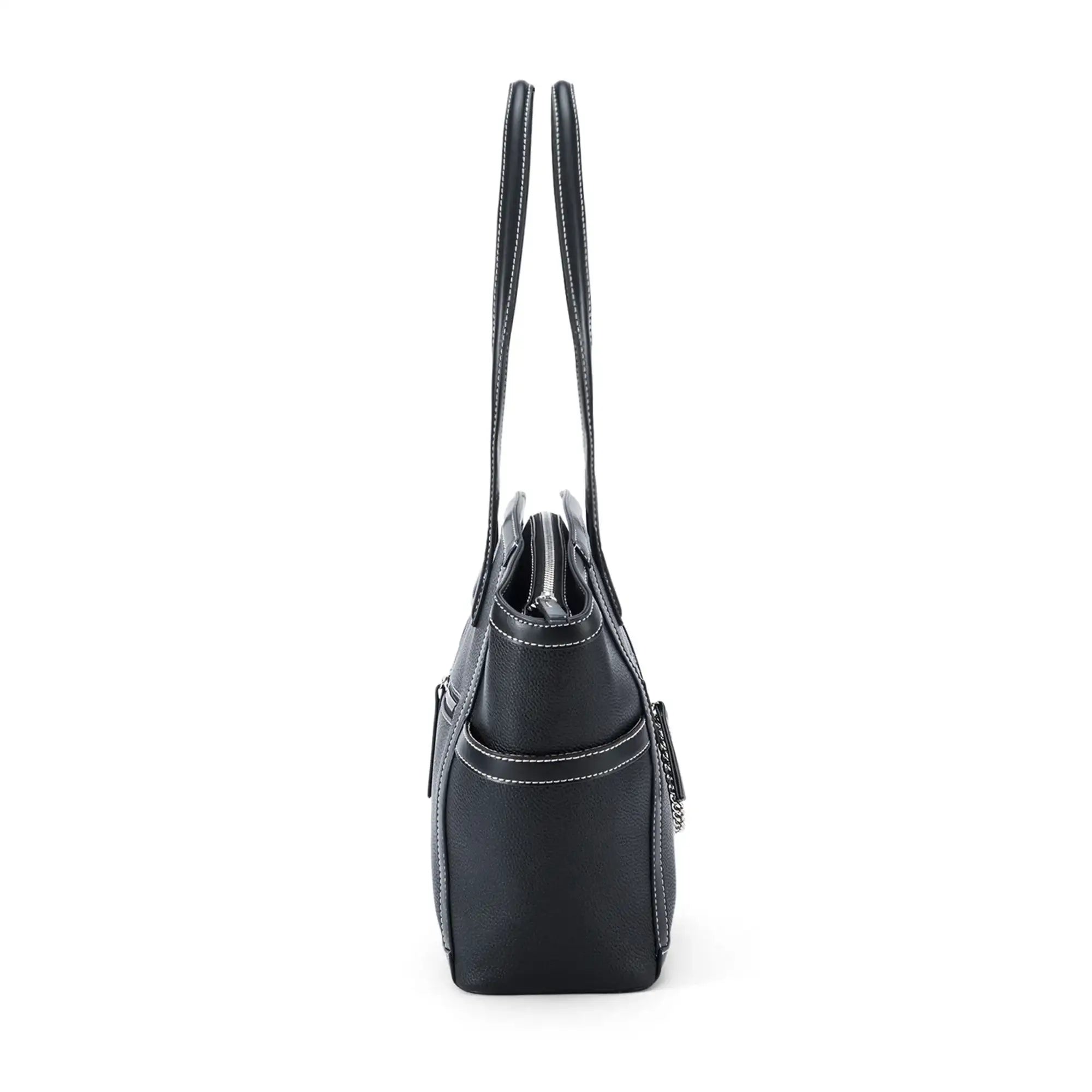 Monroe Viola Black Tote Bag - Lino Perros