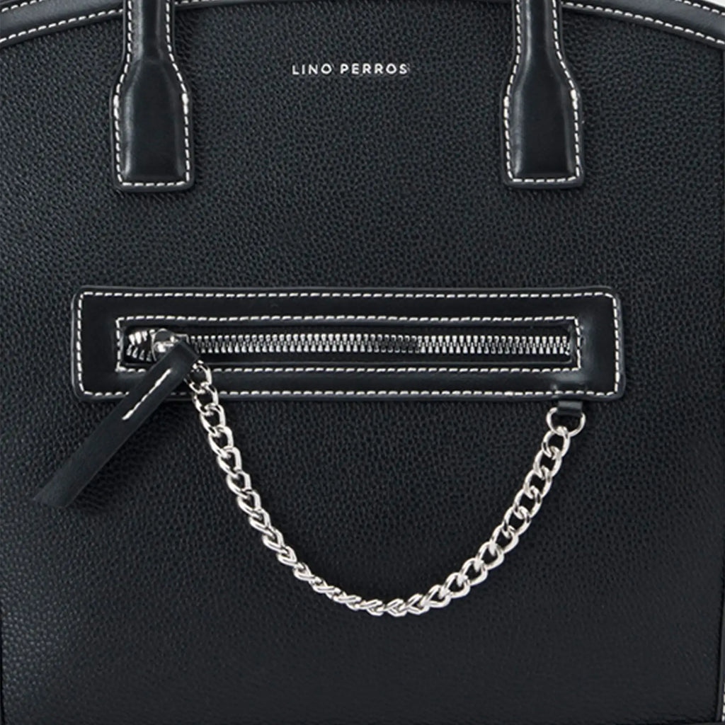 Monroe Viola Black Tote Bag - Lino Perros
