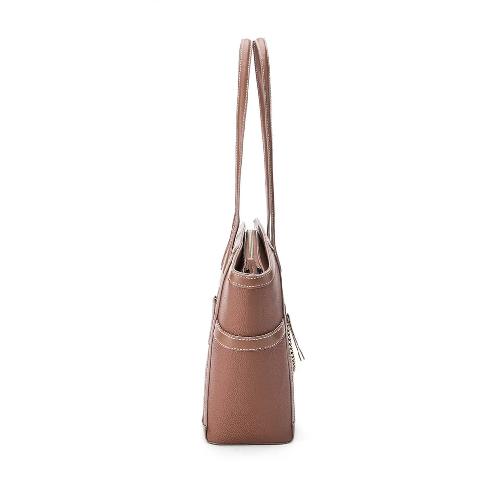 Monroe Viola Tan Tote Bag - Lino Perros