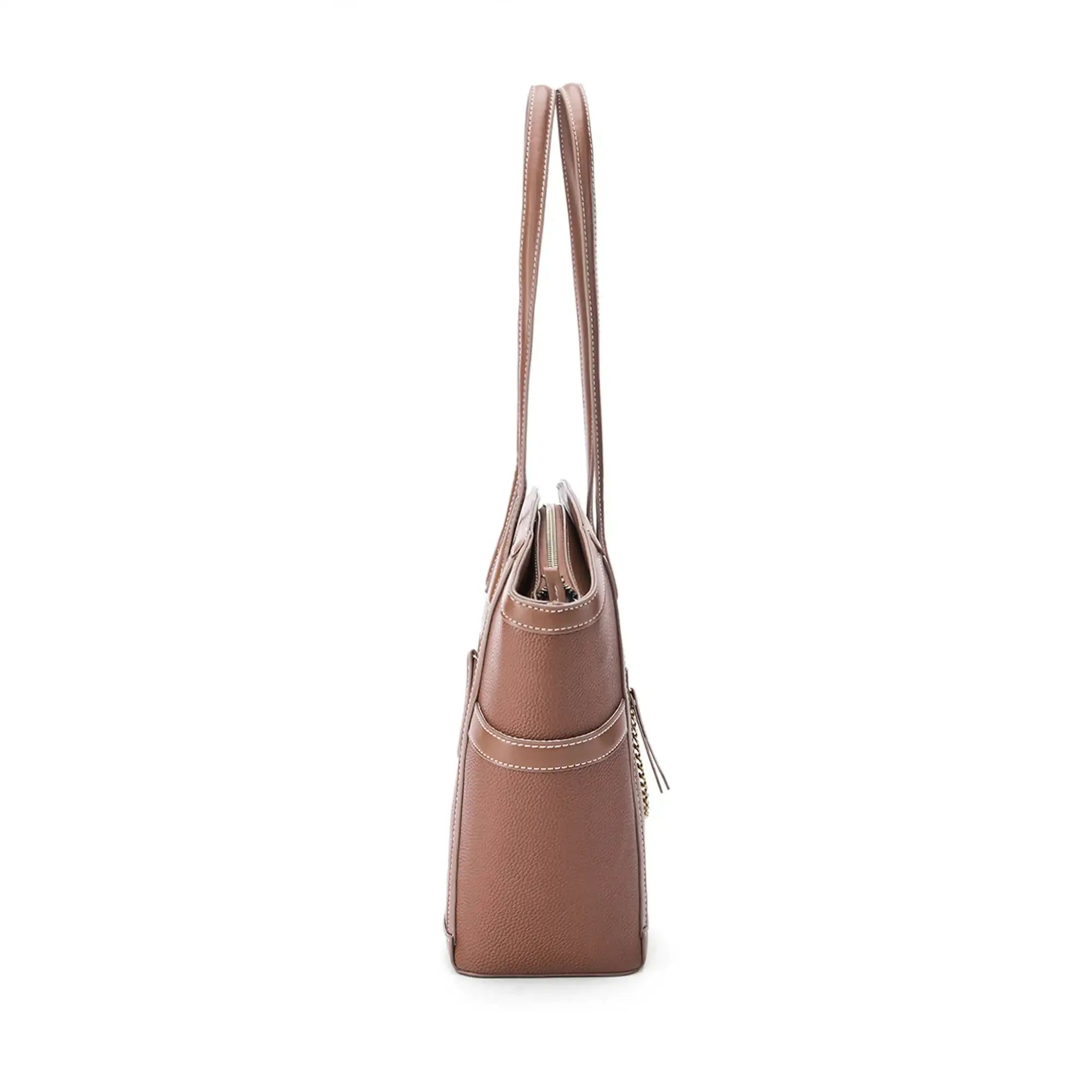 Monroe Viola Tan Tote Bag - Lino Perros