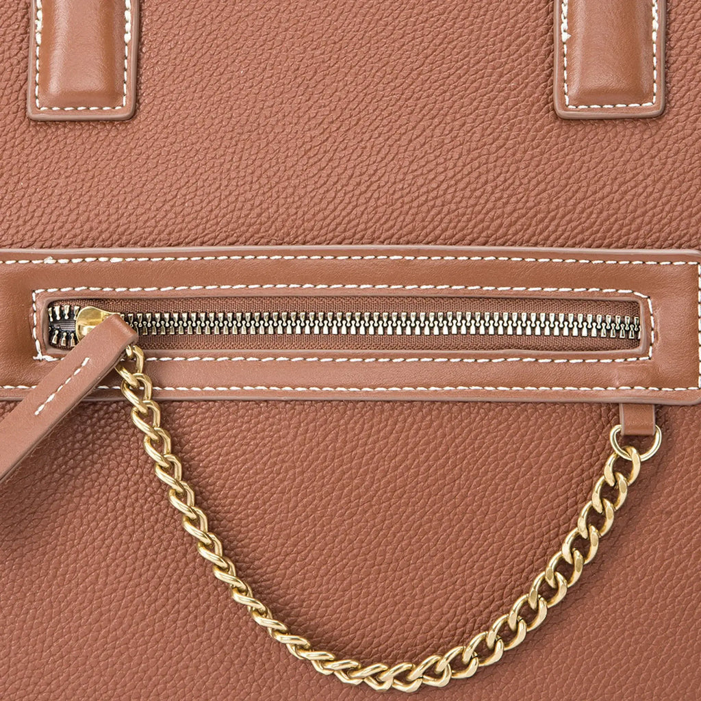 Monroe Viola Tan Tote Bag - Lino Perros