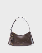 Avril Clara Coffee Shoulder Bag - Lino Perros
