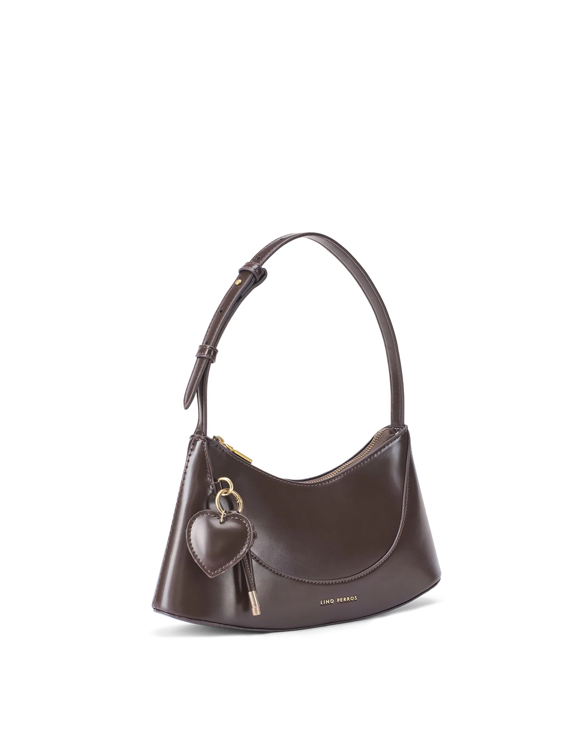 Avril Clara Coffee Shoulder Bag - Lino Perros