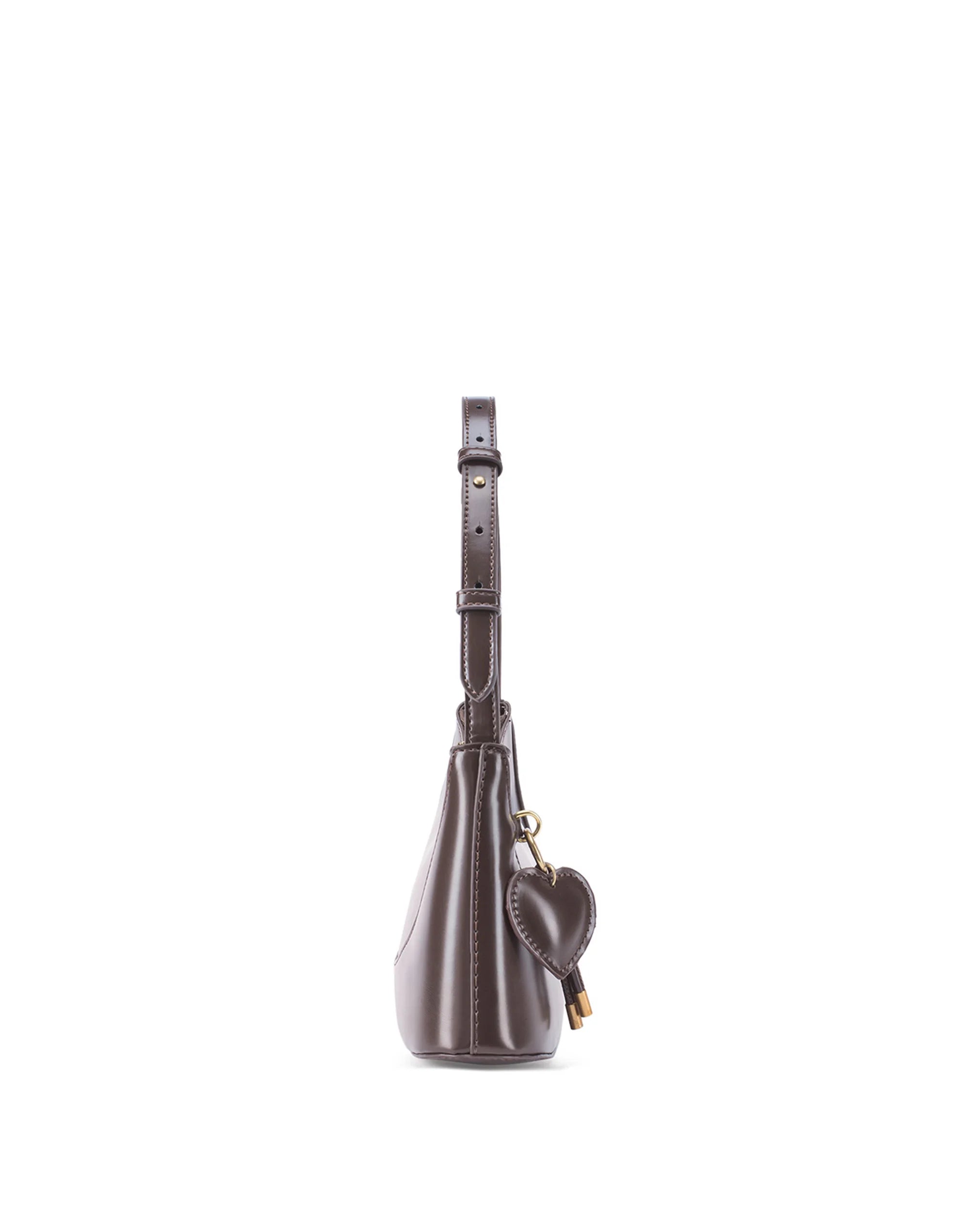 Avril Clara Coffee Shoulder Bag - Lino Perros