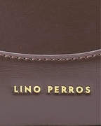 Avril Clara Coffee Shoulder Bag - Lino Perros