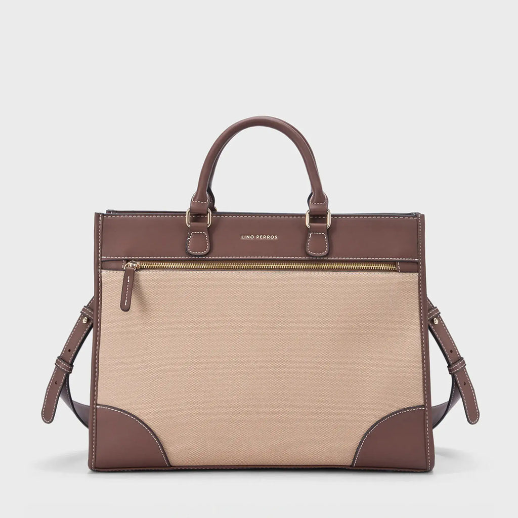 Monroe Mira Tan Tote Bag - Lino Perros