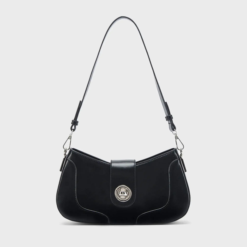 Monroe Solace Black Shoulder Bag - Lino Perros