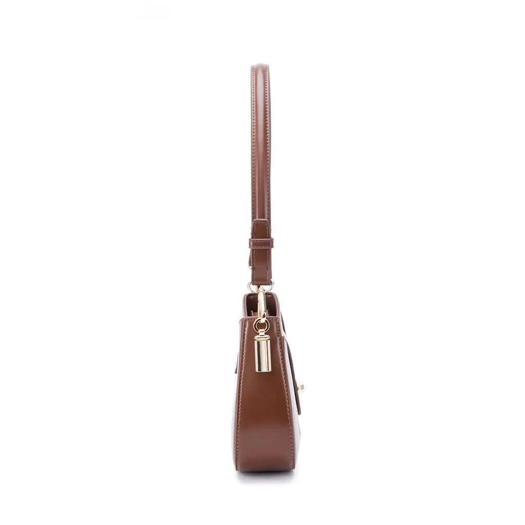 Monroe Solace Brown Shoulder Bag - Lino Perros