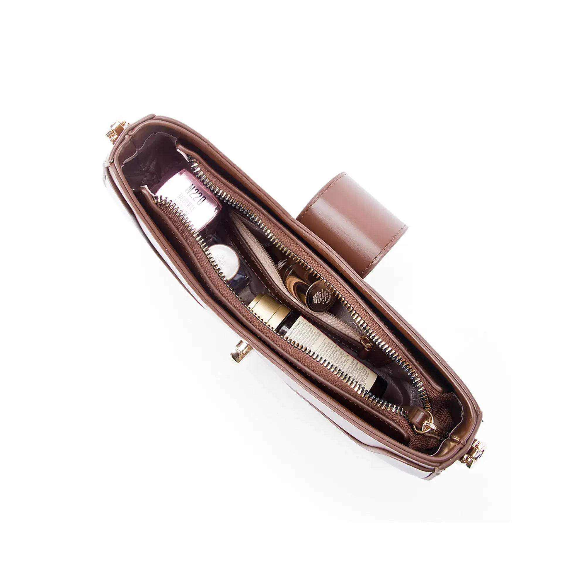 Monroe Solace Brown Shoulder Bag - Lino Perros
