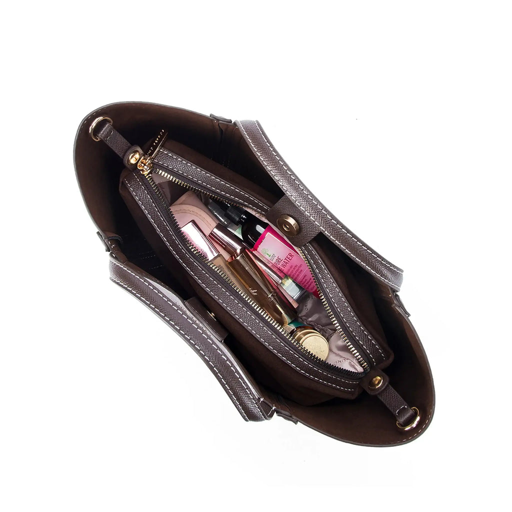 Voyage Cassis Coffee Satchel Bag - Lino Perros