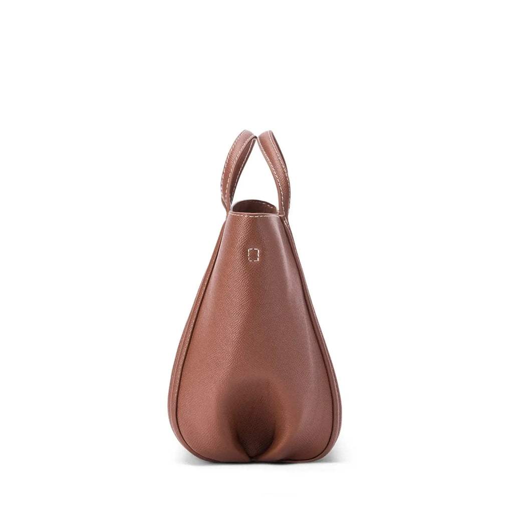 Voyage Cassis Tan Satchel Bag - Lino Perros