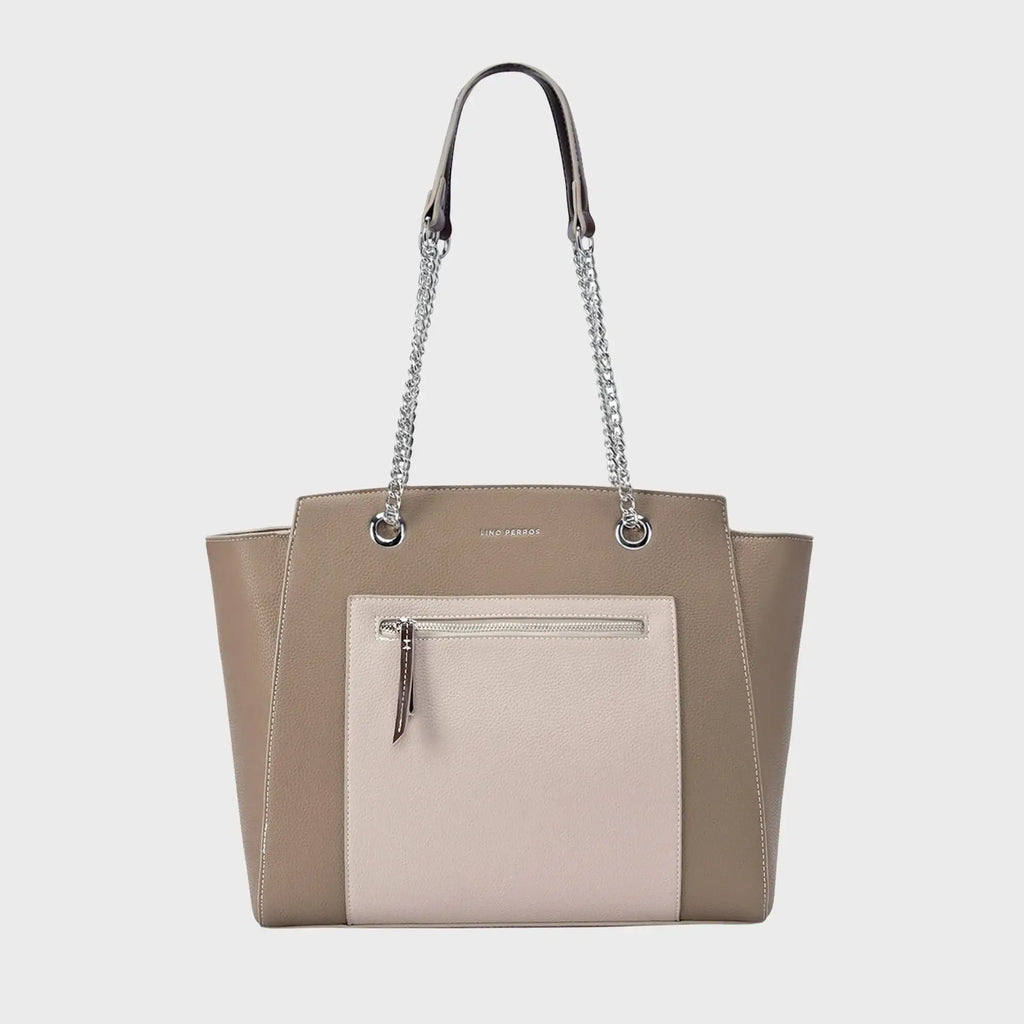 Monroe Abbey Taupe Tote Bag - Lino Perros