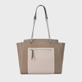 Monroe Abbey Taupe Tote Bag