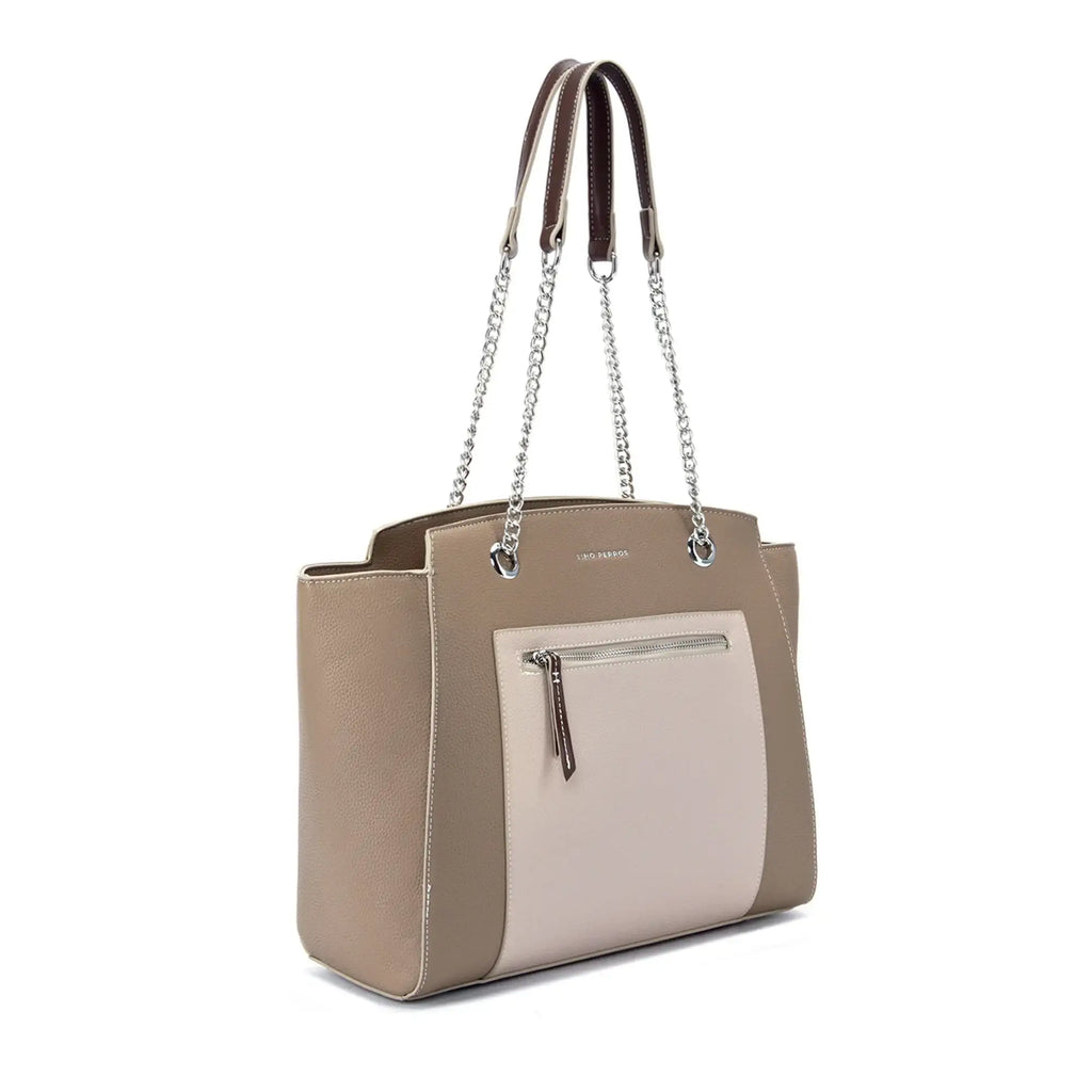 Monroe Abbey Taupe Tote Bag - Lino Perros
