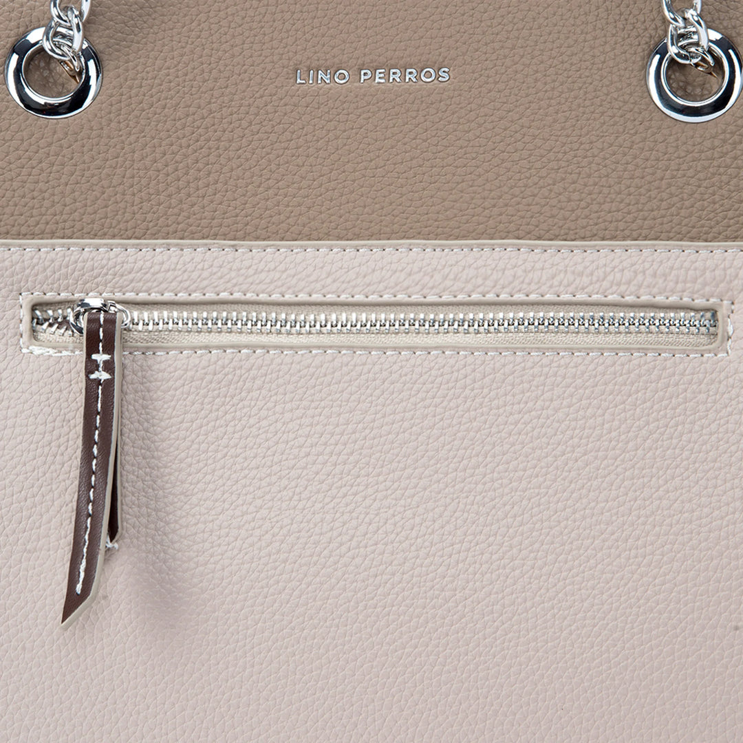 Monroe Abbey Taupe Tote Bag