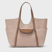 Monroe Evelyn Beige Tote Bag