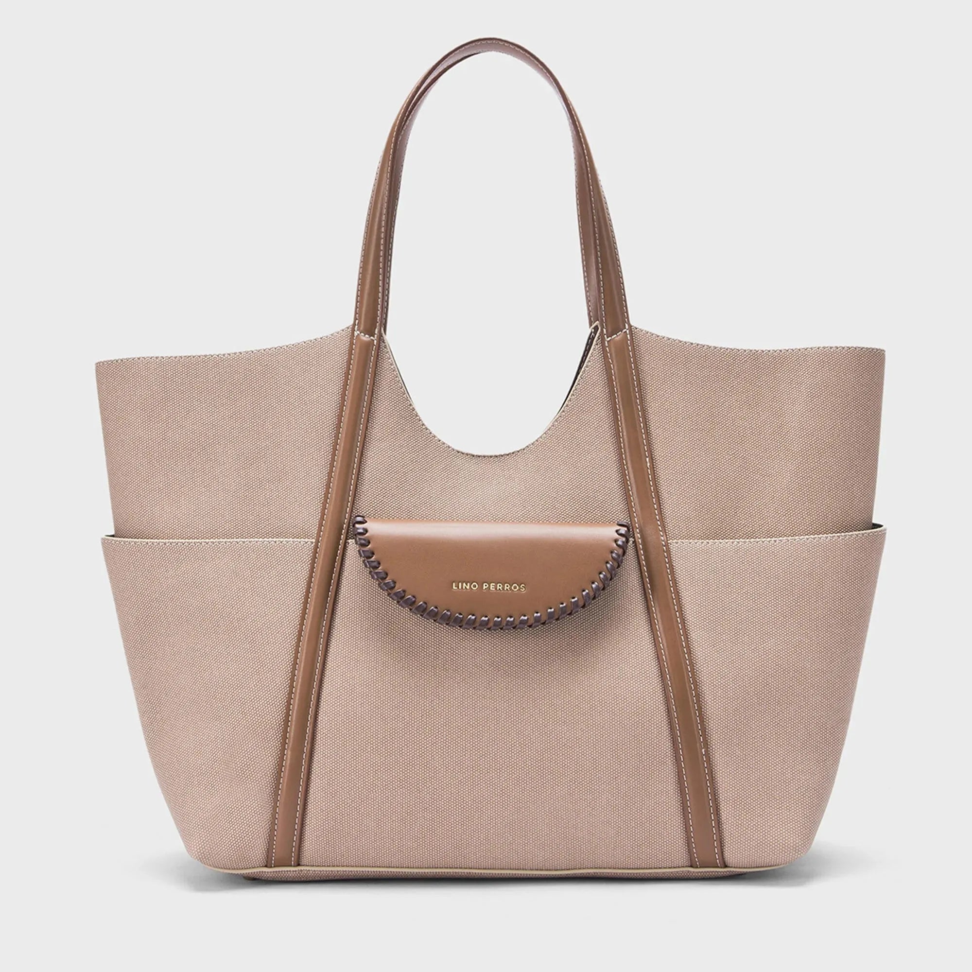 Monroe Evelyn Beige Tote Bag - Lino Perros