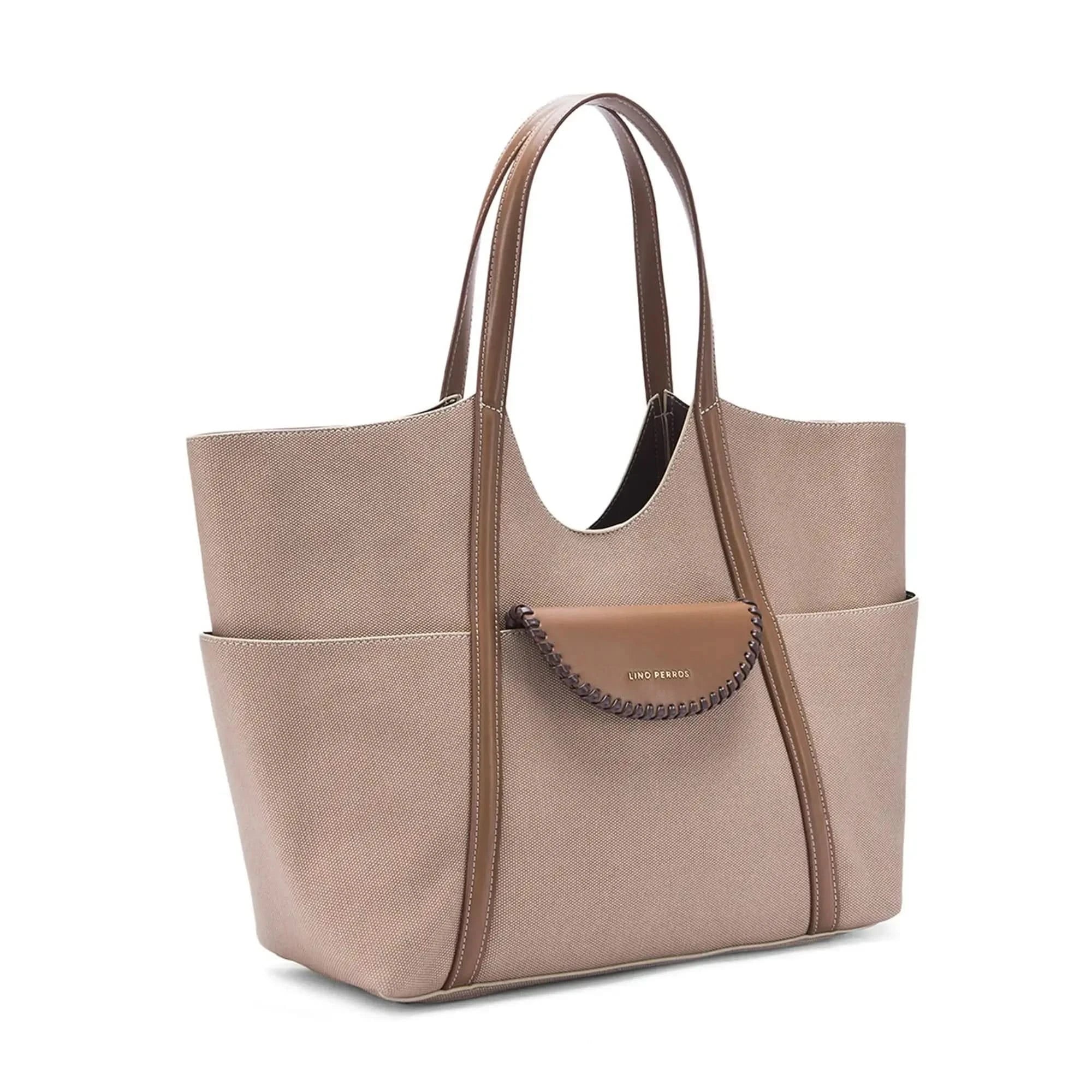 Buy Monroe Evelyn Beige Tote Bag | Lino Perros