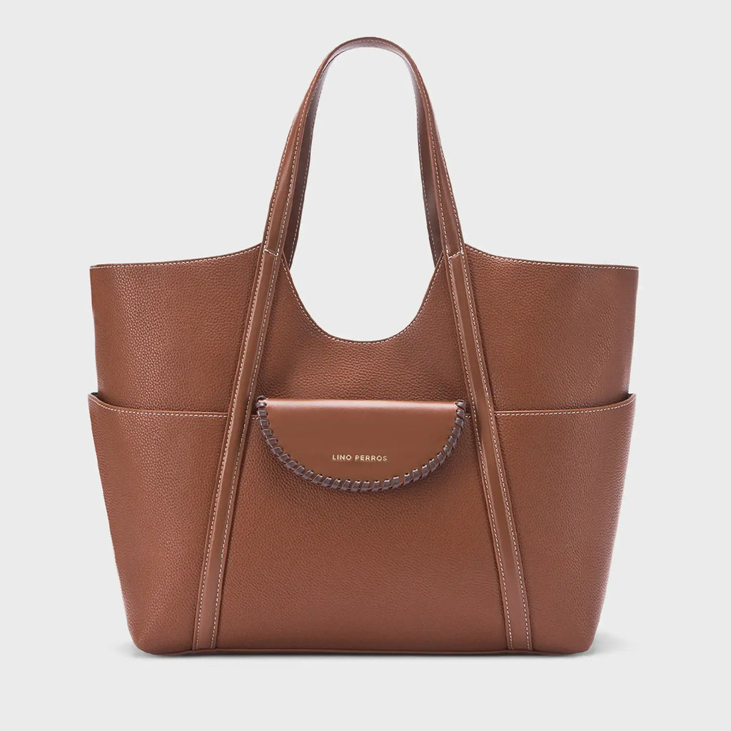 Monroe Evelyn Tan Tote Bag - Lino Perros