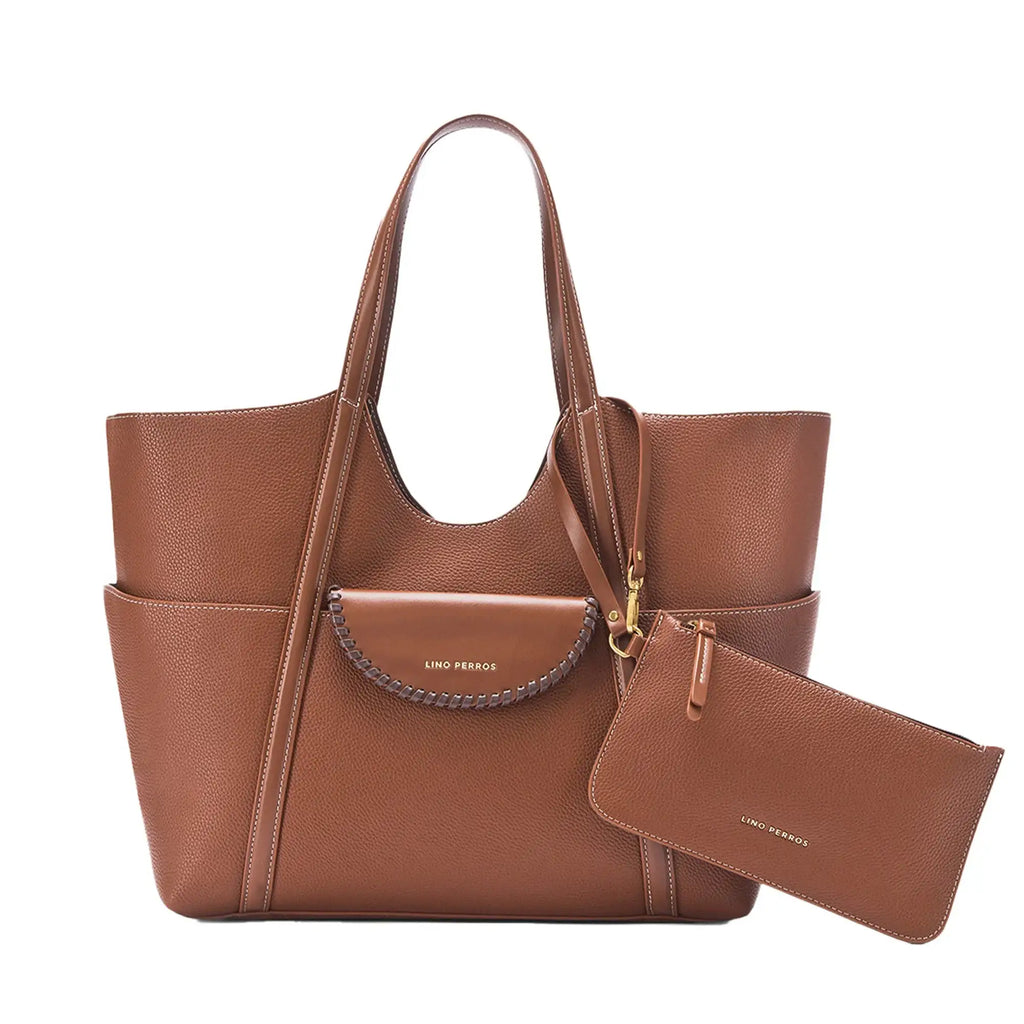 Monroe Evelyn Tan Tote Bag - Lino Perros