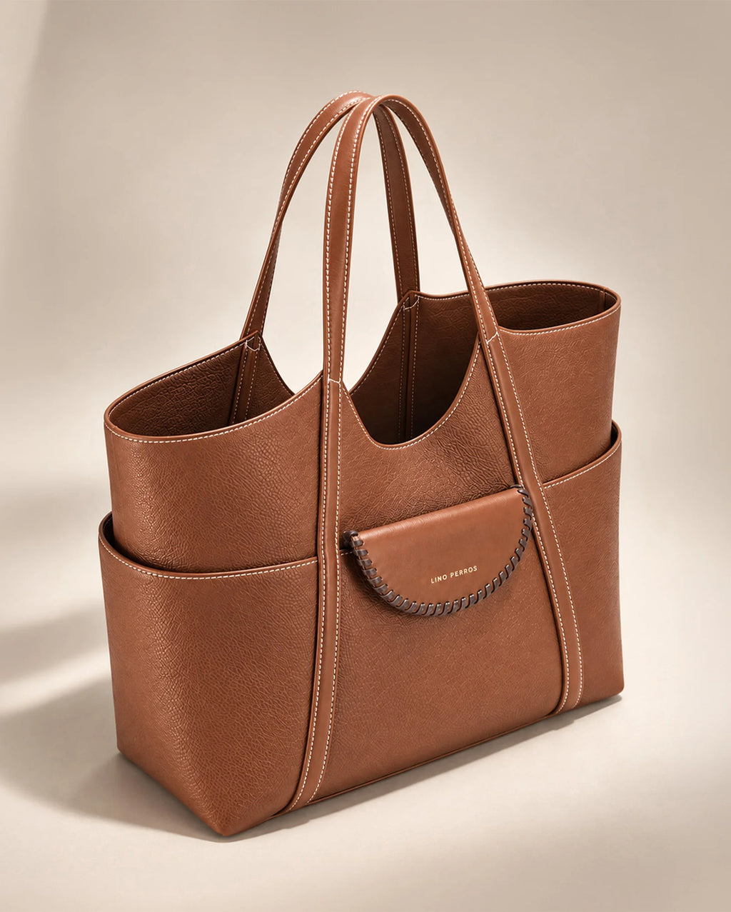Monroe Evelyn Tan Tote Bag - Lino Perros
