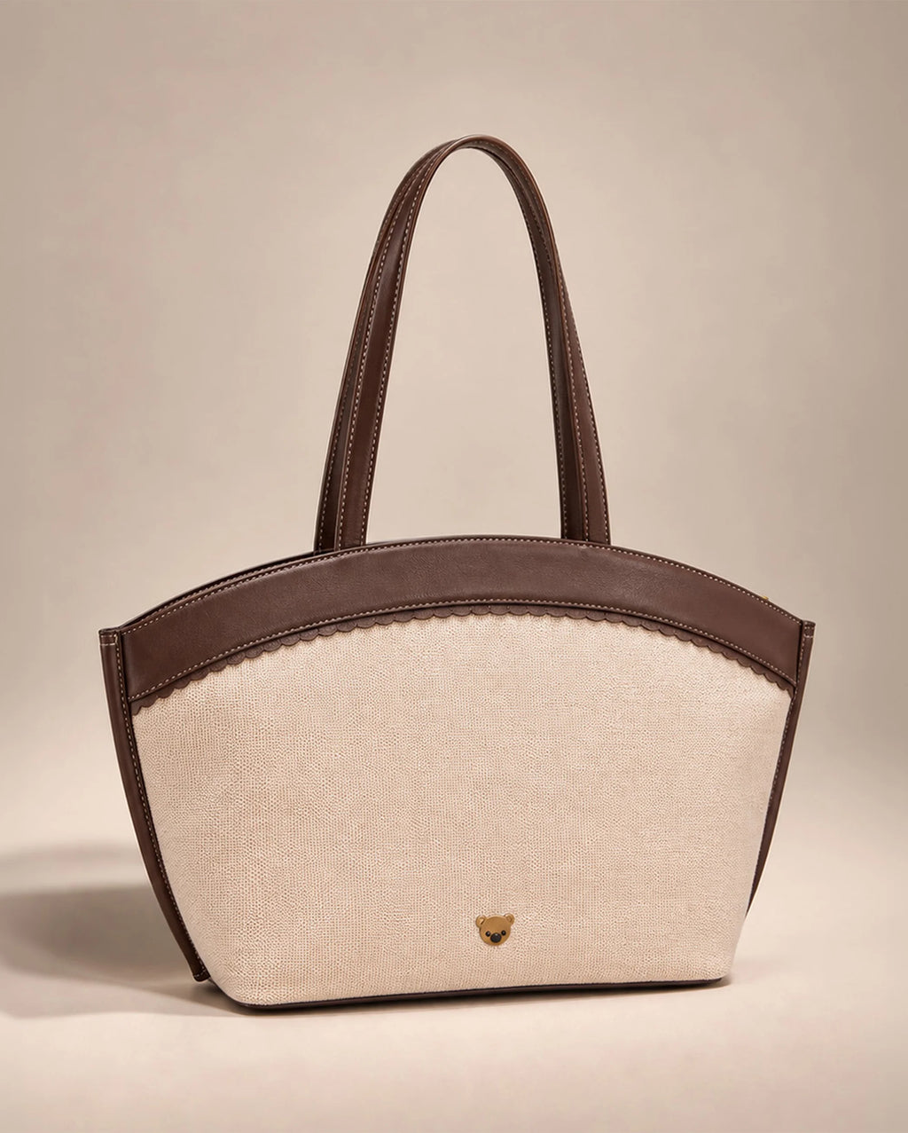 Monroe Aria Teddy Beige Tote Bag - Lino Perros