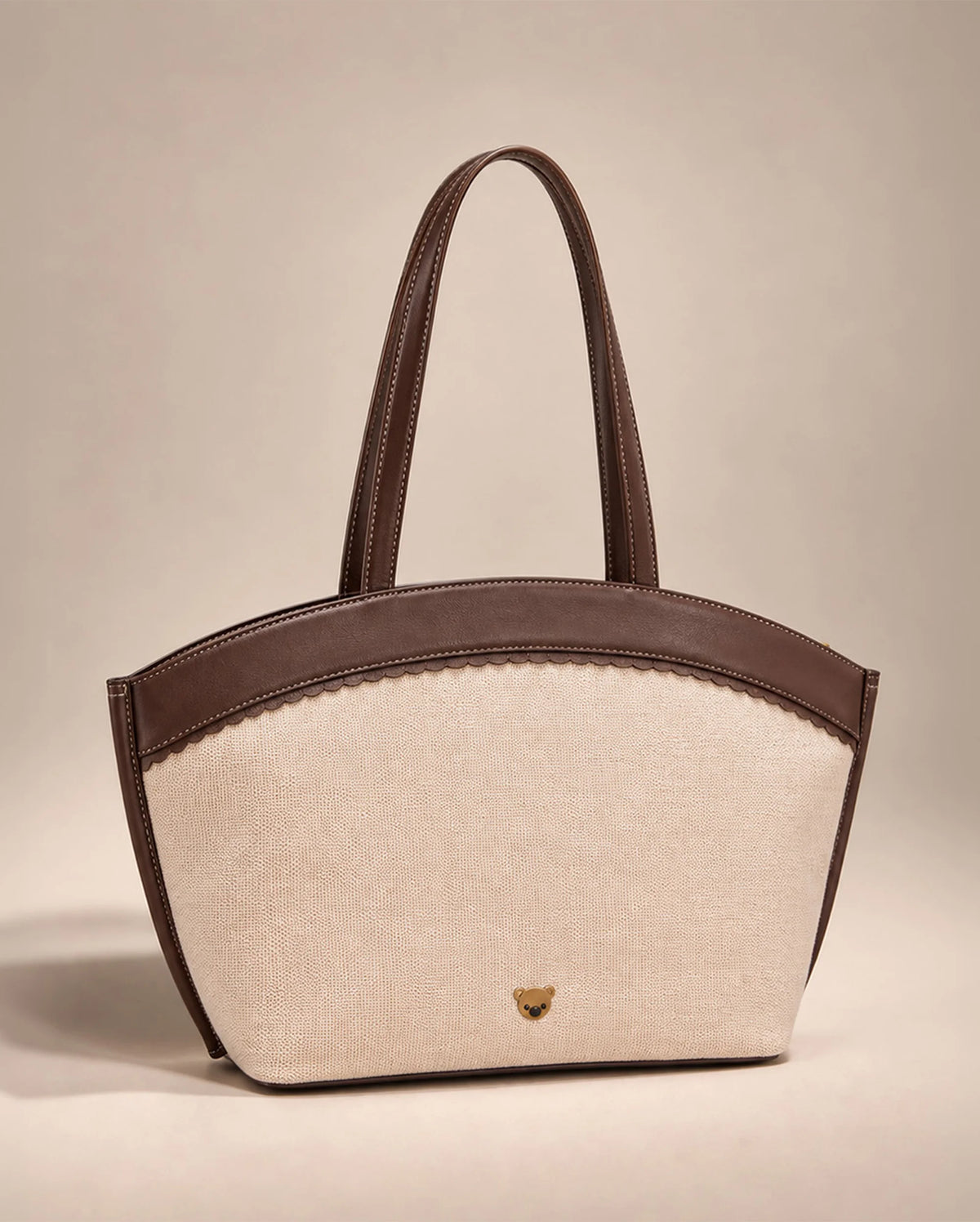 Monroe Aria Teddy Beige Tote Bag - Lino Perros