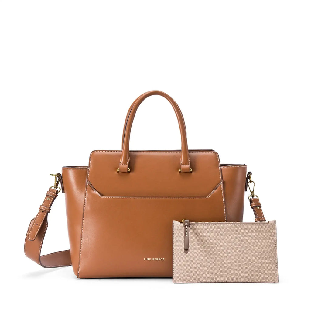 Monroe Opal Tan Tote Bag - Lino Perros