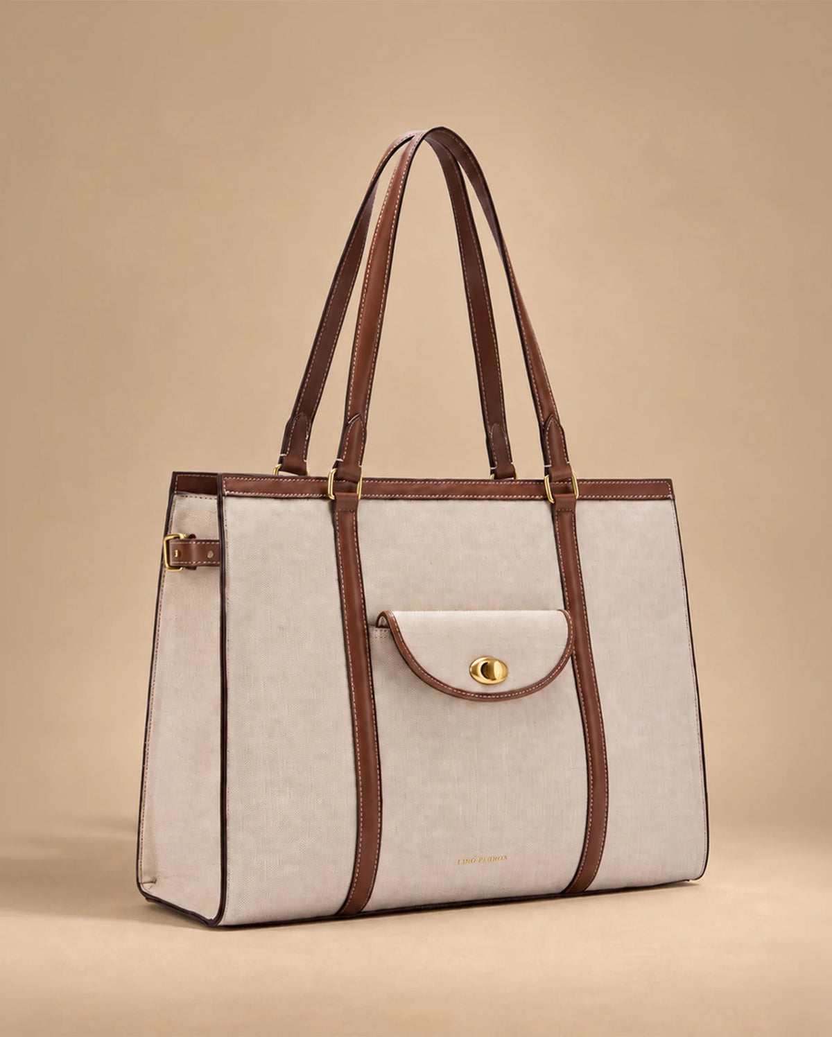 Monroe Adira Beige Tote Bag - Lino Perros