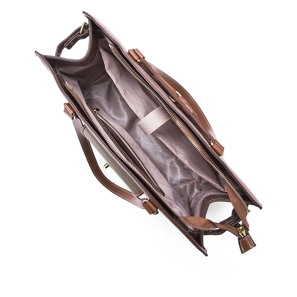 Monroe Adira Taupe Tote Bag - Lino Perros