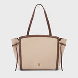 Monroe Pebble Teddy Beige Tote Bag