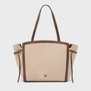 Monroe Pebble Teddy Beige Tote Bag